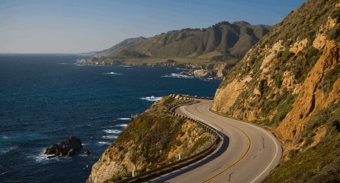 A scenic Malibu drive