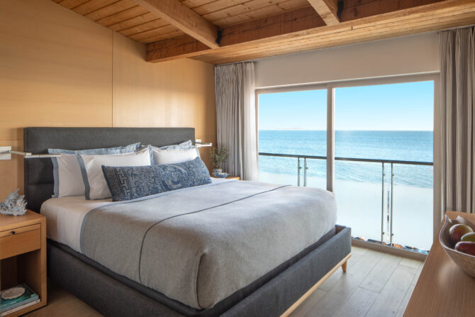 bedroom with view