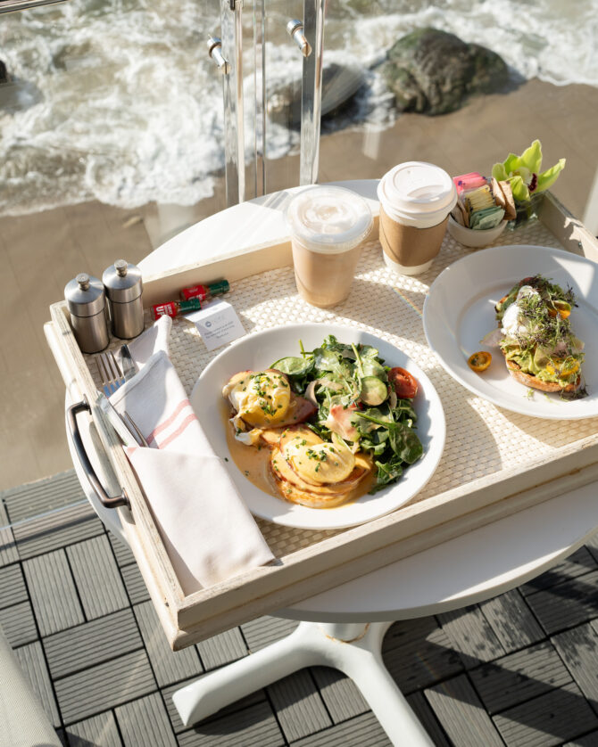breakfast on balcony