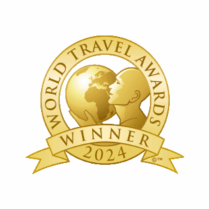 Gold badge for World Travel Awards 2024 Winner. Recognizing excellence in global luxury hospitality.