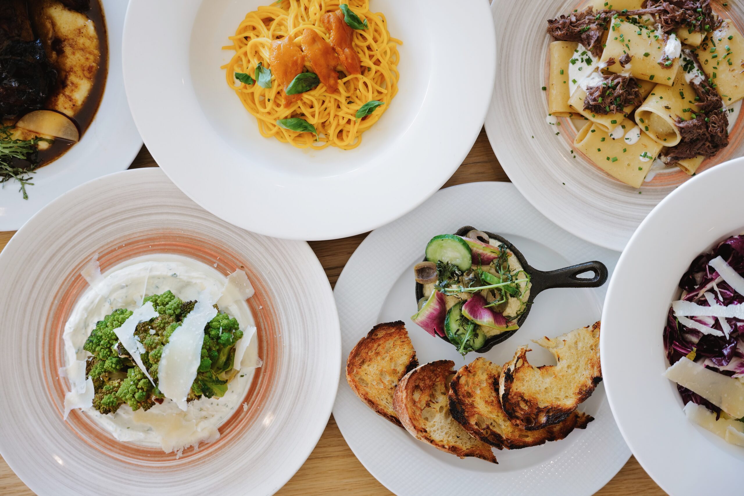 dishes on table