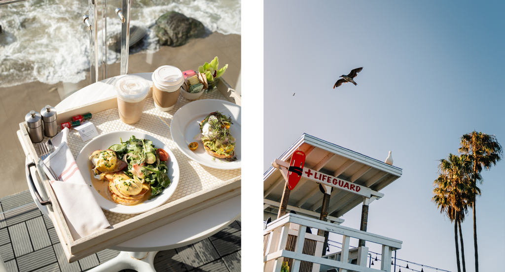 Things to do in Malibu for couples include beachfront breakfast and walks on the beach