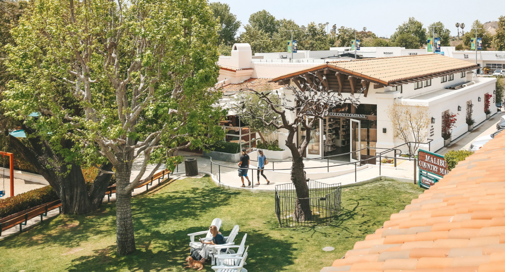 Malibu Country Mart answers the question is malibu walkable